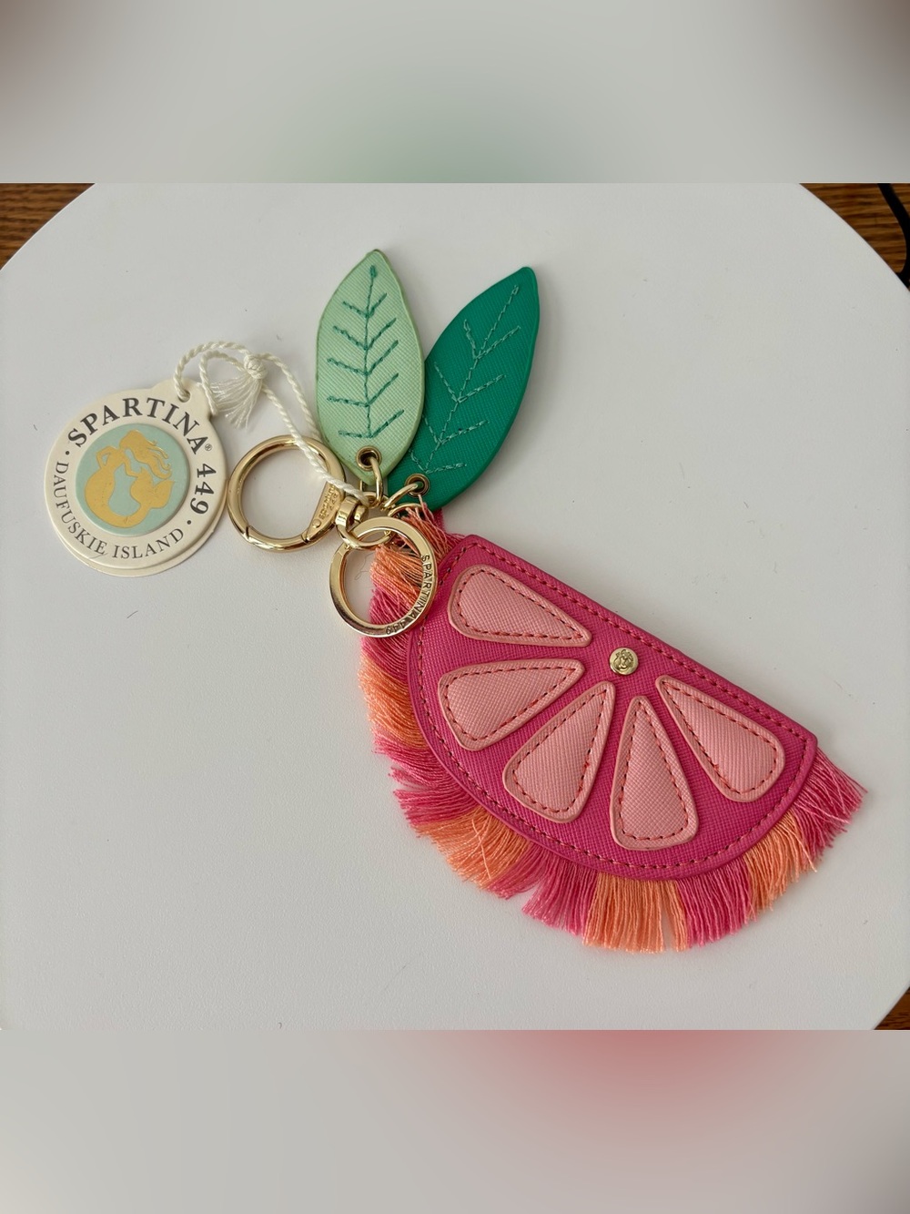Spartina 449 Iconic Keychain Lemon / Pink